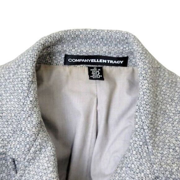 Ellen Tracy Women's Peacoat Double Breasted Wool Jacket Grey size XS - Picture 6 of 10